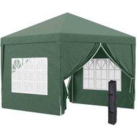 Outsunny New Garden Heavy Duty Pop Up Gazebo Marquee Party Tent Wedding Canopy, Green, Green