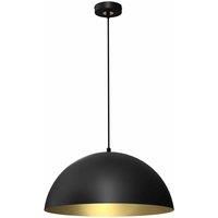 Milagro Pendant Lamp Beta Black Gold 1Xe27 45Cm, Black