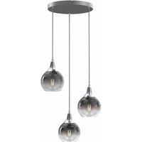 Milagro Pendant Lamp Monte Silver 3Xe27, Silver