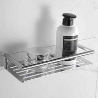 Showerdrape Verso Bottle Basket Chrome, Silver