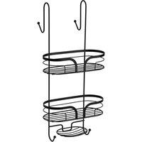 Showerdrape Dante Black Shower Caddy, Black