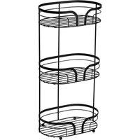 Showerdrape Dante Black Floor Caddy, Black