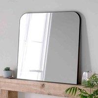 Yearn Mirrors Yearn Minimal Mantle Mirror Black 100X100Cm, Black