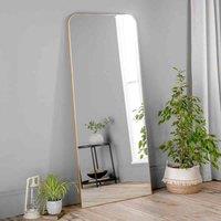 Yearn Mirrors Yearn Minimal Reine Full Length Mirror Gold 180X80Cm, Gold
