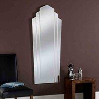 Yearn Mirrors Yearn Art Deco Inspired Wall Mirror 150 h x61Cm w , Silver
