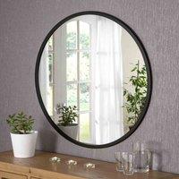 Yearn Mirrors Yearn Classic Round Black Mirror 90Cm, Black