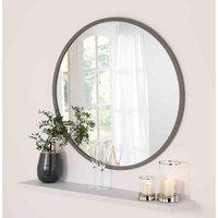Yearn Mirrors Yearn Classic Round Grey Mirror 80Cm, Grey
