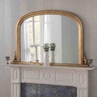 Yearn Mirrors Yearn Classic Overmantle Mirror Gold 122 w x77Cm h , Gold