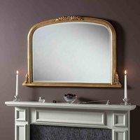 Yearn Mirrors Yearn Regent Overmantle Mirror Gold 102 w x76Cm h , Gold