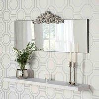 Yearn Mirrors Yearn Art Deco Mantle Mirror 119 w x51Cm h , Black