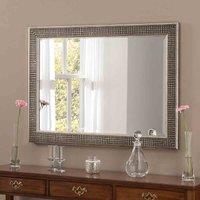 Yearn Mirrors Yearn Cobble Stone Framed Mirror Distressed Silver 116X90Cm, Silver