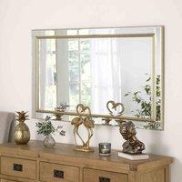 Yearn Mirrors Yearn Soft Brass Bevelled Mirror 137X107Cm, Gold