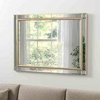 Yearn Mirrors Yearn Venetian Brass Mirror 107X76Cm, Gold