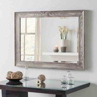 Yearn Mirrors Yearn Rustic Light Grey Framed Mirror 117X91Cm, Grey