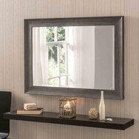 Yearn Mirrors Yearn Rustic Dark Grey Framed Mirror 129X76Cm, Grey