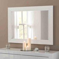 Yearn Mirrors Yearn Wave Framed Mirror White 79X64Cm, White