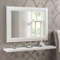 Yearn Mirrors Yearn Textured Framed Mirror White 94X69Cm, White