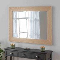 Yearn Mirrors Yearn Oak Framed Mirror Bevelled 104X76Cm, Brown