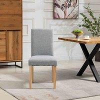 Artemis Home Maiolo Fabric Dining Chairs - Set of 2 - Grey, Grey