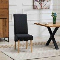 Artemis Home Rimini Fabric Dining Chairs - Set of 2 - Black, Black