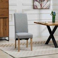 Artemis Home Rimini Fabric Dining Chairs - Set of 2 - Grey, Grey