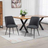Artemis Home Morandi Fabric Dining Chairs - Set of 2 - Black, Black
