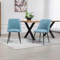 Artemis Home Morandi Fabric Dining Chairs - Set of 2 - Teal, Multi