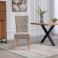 Artemis Home Pienza Fabric Dining Chairs - Set of 2 - Brown, Brown