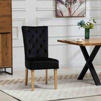 Artemis Home Pienza Velvet Dining Chairs - Set of 2 - Black, Black