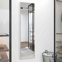 LivingandHome Living and Home Modern Full Length Mirror Foldable Frame Standing Floor Mirror-gold 37X147Cm, Gold