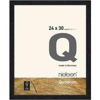 Nielsen Quadrum 24x30cm Veneer Jet Black Wooden Picture Frame, Black