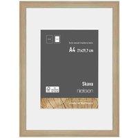 Nielsen Skava A4 White Wooden Picture Frame With 15x20cm Mount, White