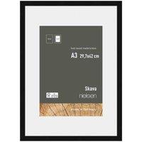 Nielsen Skava A3 Black Wooden Picture Frame With A4 Mount, Black