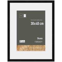 Nielsen Skava 30x40 Black Wooden Picture Frame With A4 Mount, Black