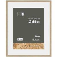 Nielsen Skava 40x50cm White Wooden Picture Frame With 30x40cm Mount, White