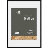 Nielsen Skava 50x70cm Black Wooden Picture Frame With 40x60cm Mount, Black