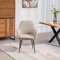 Artemis Home Carrara Fabric Dining Chairs - Set of 2 - Brown, Brown