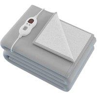 DMD Sherpa Heated Electric Blanket 6, Grey