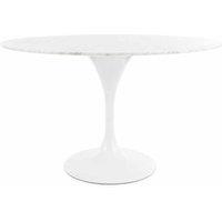 Fusion Living Marble Tulip Large Table, White