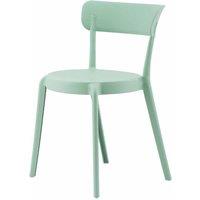 Fusion Living Plastic Bistro Dining Chair Sage, Green