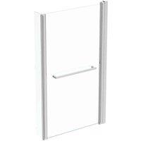 Ideal Standard Tempo Cube Square Shower Bath Screen Clear Glass And Bright Silver Finish, Silver