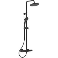 Ideal Standard Ceratherm T25 Exposed Thermostatic Shower System Silk Black, Black