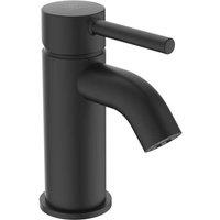 Ideal Standard Ceraline Mini Single Lever Basin Mixer No Waste Silk Black, Black