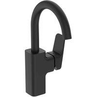 Ideal Standard Ceraplan Single Lever High Spout Basin Mixer Silk Black, Black