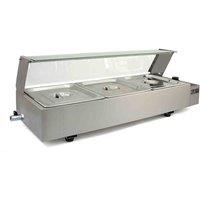 KUKoo 3 Pan Wet Well Bain Marie, Silver