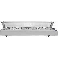 KUKoo 5 Pan Wet Well Bain Marie, Silver