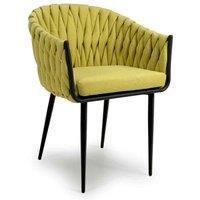 Shankar 2 X Pandora Braided Yellow Dining Chair