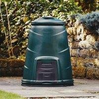 Straight 220L Green Compost Converter With Base Plate, Green