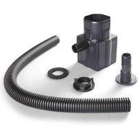 Straight Standard Rain Diverter Kit-Black, Black