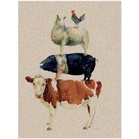 The Art Group Jane Bannon (Farmyard Fun) 30x40cm Canvas